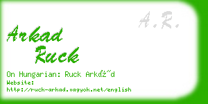 arkad ruck business card